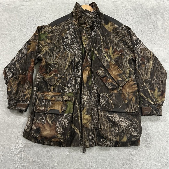 Gamehide Full Zip Coat Jacket Men Large Camo Brown Hunting Gear Camping - Picture 1 of 8